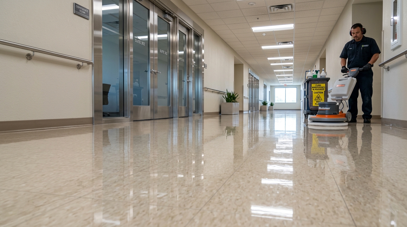 Commercial Hard Floor Care, VCT Stripping and Waxing in Delaware